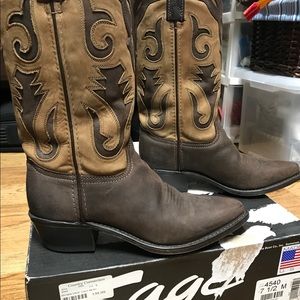 Sage cowboy boots